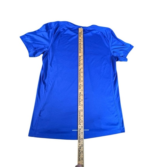 Nike DRI-FIT Miler T-Shirt Men S Blue Purple Running Reflective Crew Neck 872021 - Picture 10 of 11